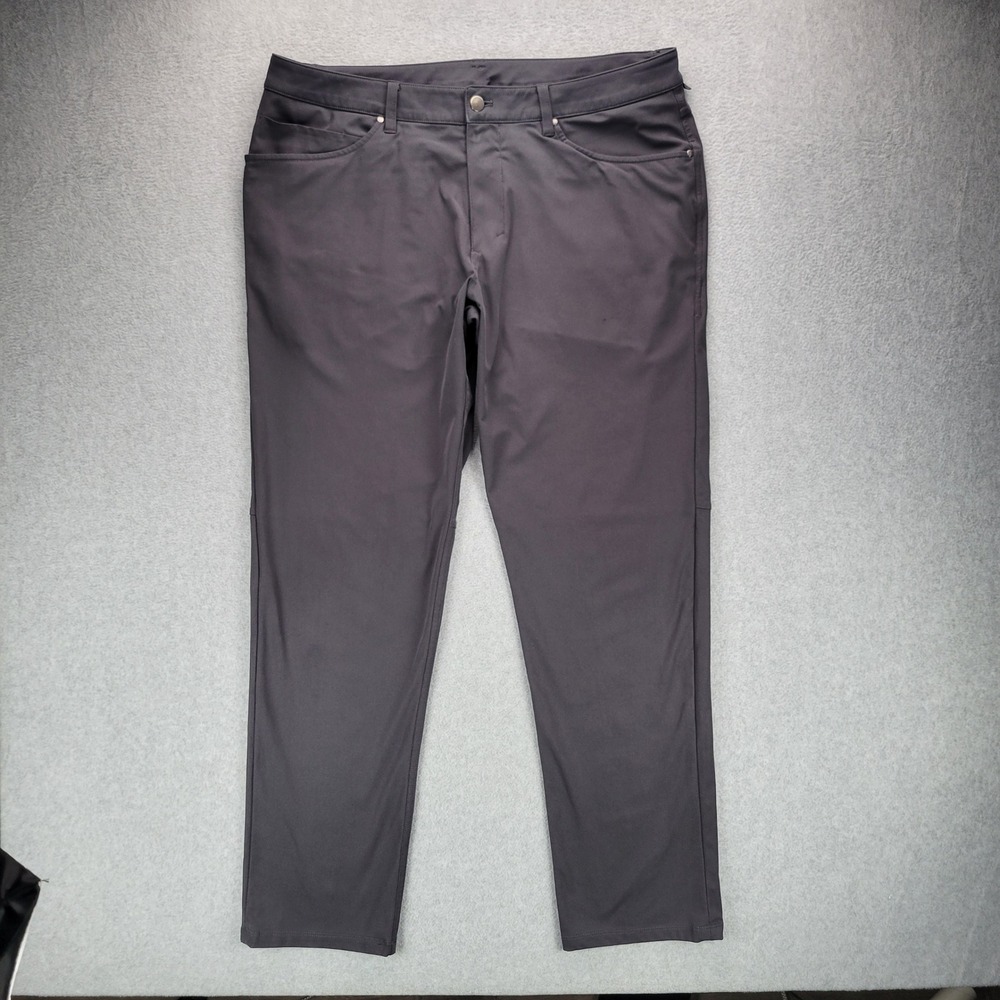 Lululemon‎ ABC Classic-Fit Pant Mens 36 Obsidian Warpstreme 5 Pocket Trouser